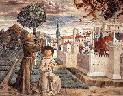 GOZZOLI, Benozzo Scenes from the Life of St Francis (Scene 6, north wall) g china oil painting reproduction